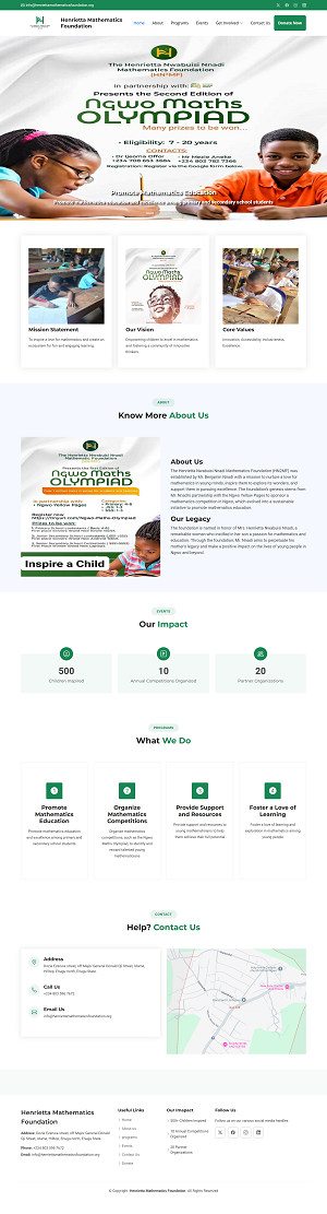 draftek systems limited website design Zeal and Sealed Humanitarian Foundation